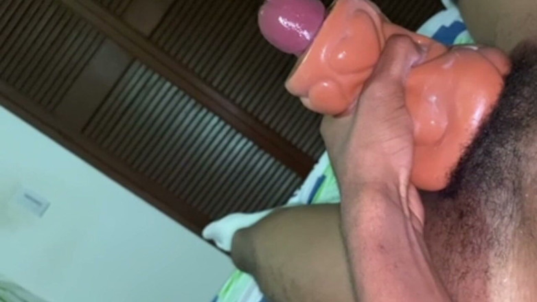 Black-2001: 25 Minute Thick BBC Fleshlight Fucking Until Massive Cumshot Black20one