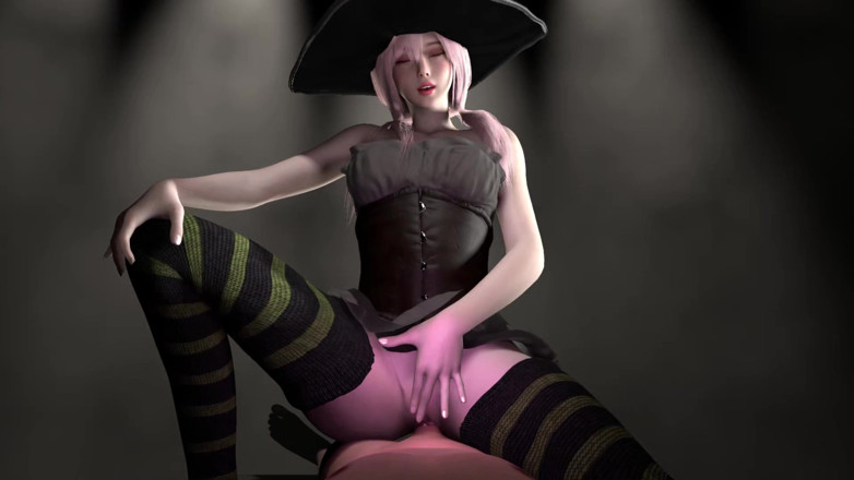 PixelAftDark: Ein koreanischer hexen lapdance (halloween reitet pOV)