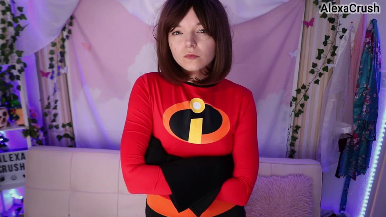 AlexaCrush: Mrs Incredible Menghisap Sindrom Pov Pancutan muka dan blowjob