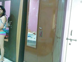 Cute & Nude Crossdresser: Sweet Sissy Crossdresser Femboy Sweet Lollipop, Pissing, Drinking, and Showering