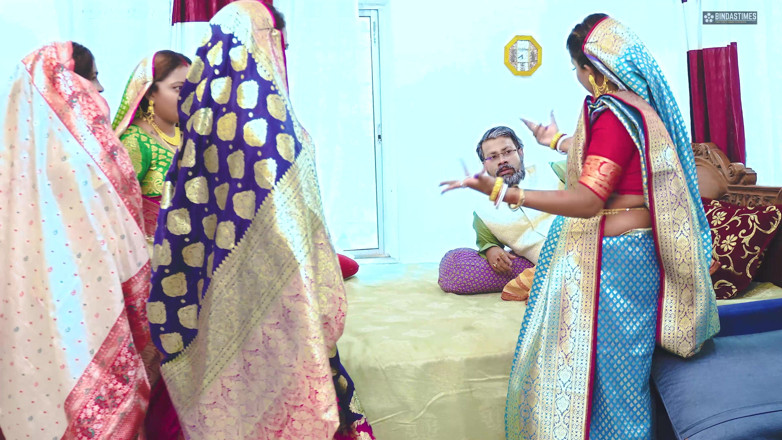 Biind as times: Tharki Burha Sasur Fucks Four Newly Married Daughter in Laws (...