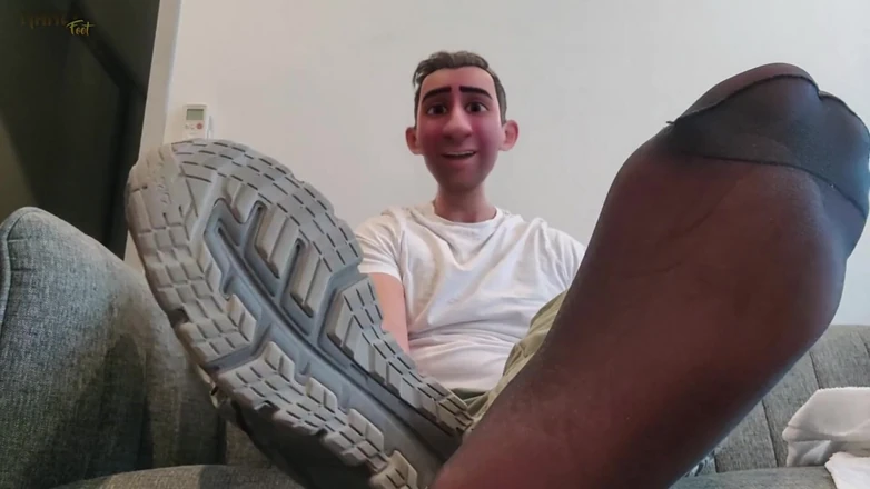 Manlyfoot: Ayah tiri gay - stink out! - Pelatihan kaus kaki hitam menyebabkan...