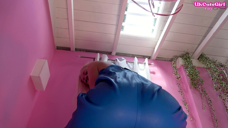 UKCuteGirl Lucy Lauren: Mistress Lucy's Rainwear Waders Domination: Dry Humping to Climax