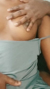 Home Alone with Stepsis Played with Her Tits and Ebony Pussy