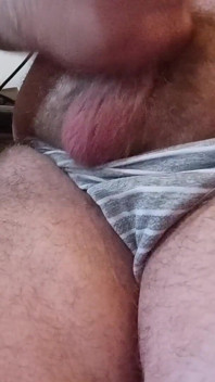 Grey Thong Jerking Time