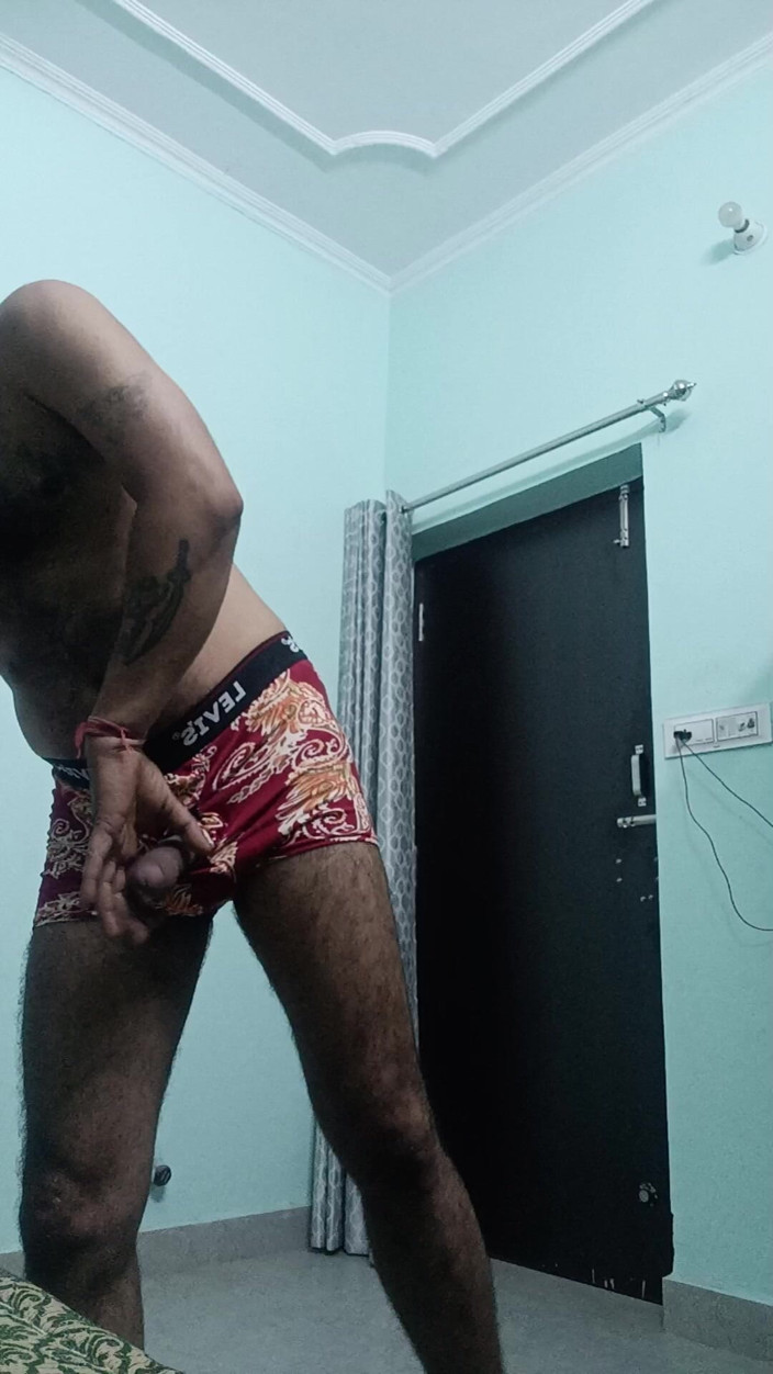 Rajasthani-old-lover: Indischer desi-mann genießt masturbation 