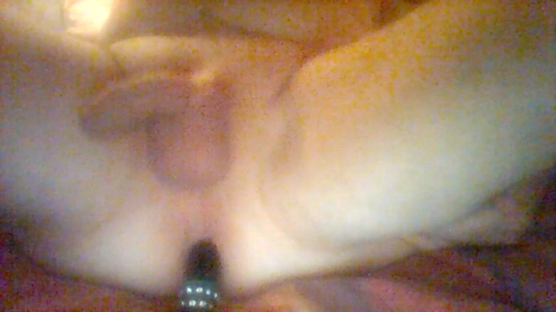 Pellefnatt: Masturbate my cock with dildo in ass