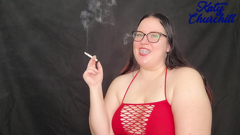 Katy Churchill: Bbw těžké kouření povzbuzení při kouření při kouření řetězu