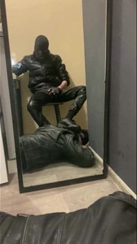Leather Master Fuck Hard Leather Fag. Part 1