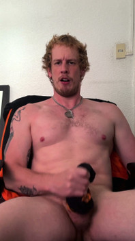 Christian Hunter Pit Sniffs, Nipple and Feet Plays, and Jerks His Thick Cut Cock with His Sweaty Socks