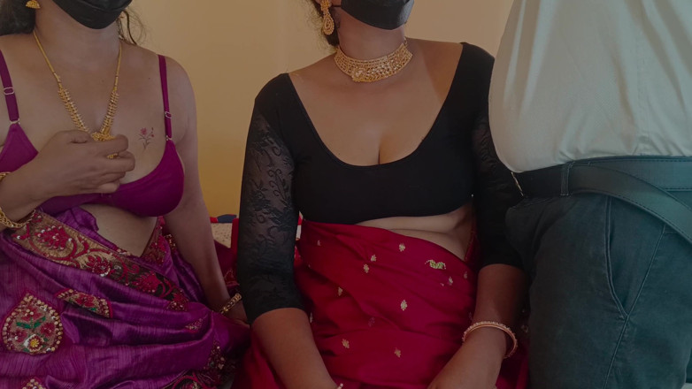 Laxi ammu: Video seks threesome ibu rumah tangga yang super hot!