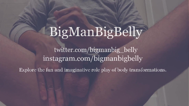 BigManBigBelly: Il maschio femminile geme e frusta