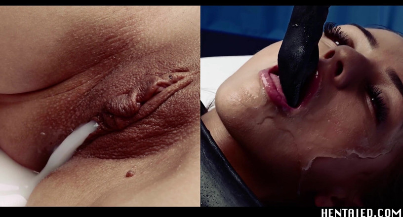 Hentaied: Real life hentai - Tiniest girl in porn fucked by alien,...