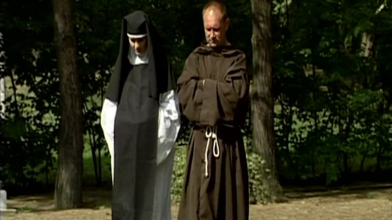 Erotic Club: Horny Nun's Prolapsing Pussy Stretched Wide and Fingered Deep
