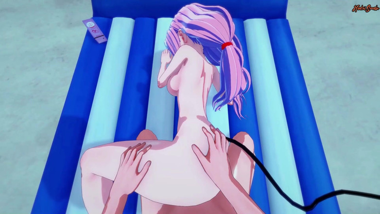 Hentai Smash: VEDERE LA PERSOANA 1 - futând-o pe Lala pe plajă și ejaculând în ea....