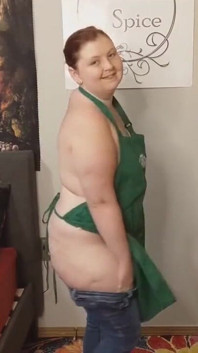 Starbucks förkläde striptease