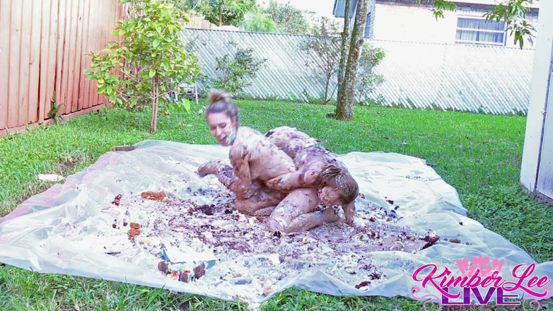 Kimber Lee: Tight Babes Getting Naked and Messy in Cake!