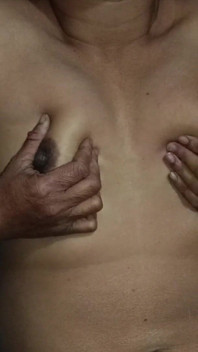 “real Wife Teasing Herself & Squeezing Her Boobs - Slow Passion”