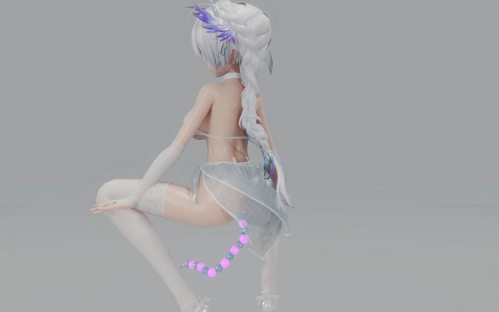 MikuMotion: [mmd] Glorioso Wigglewiggle maiô transparente de seda branca e seios...