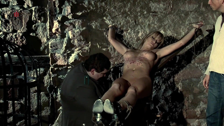 Inquisition and prison world: Rebecca - the Horny Slut Is Tied to the Spreader Chair...