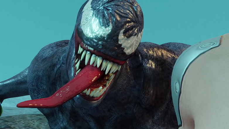 Game of Lust 3D: Angela se fait accoster par un monstre étrange penché en lui...