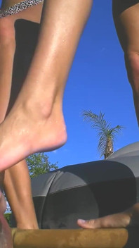 Pool Toe Sucking Slave