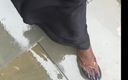 Goddess Akasha: लंबी toenails और फ्लिप बारिश में फ्लॉप