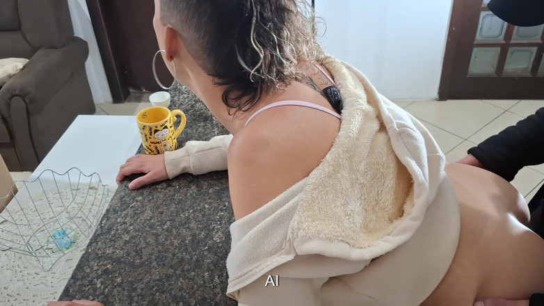 Gabi SweetCouplesStories: A Stepdaughter Is Surprised While Having Breakfast.