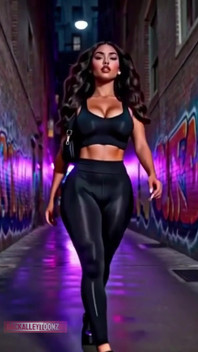 Friday Nightbeautiful Curvy Latina Model Walks