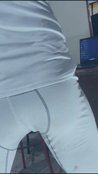I Cum on Compression Wear
