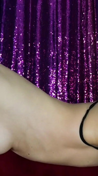 Shiny Lips and Oiled Small Tits Worship