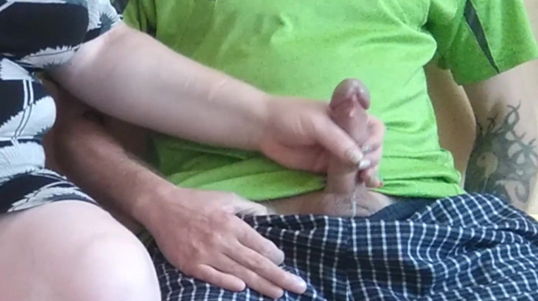 Zona901: Fingering my cock making me cum #2