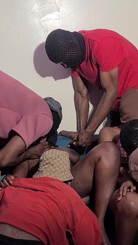 Lesbians Caught Making Out by Boyfriends Then Gangbanged