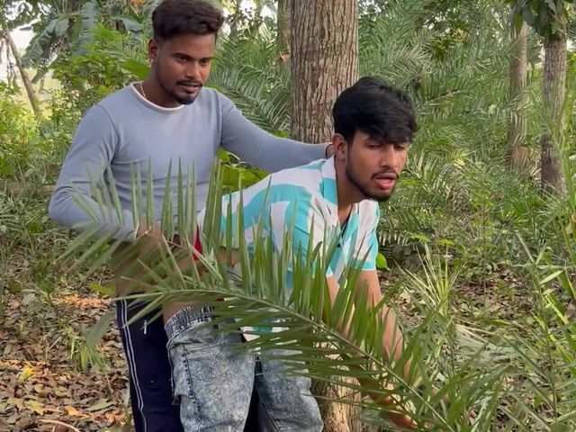 Indian Twink Fucked by Asian Daddy in Jungle Bareback (Indian Sayan)