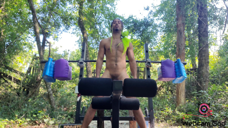 Arthur Eden aka Webcam God: Bench press &amp; dumbbells (4K)