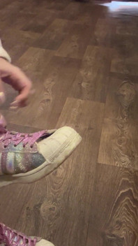 My Sneakers and I'm Wet and Im so Horny!