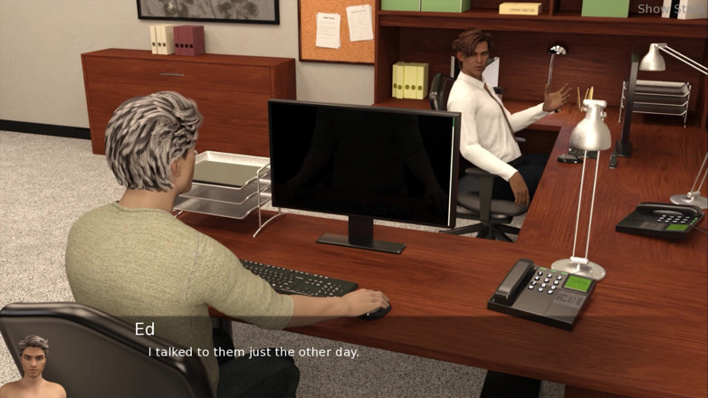 Porny Games: Project hot wife - Getting some attention at work  (45)