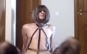 Sisi strap: Long-legged Slut Shows off Her Figure and Lingerie and