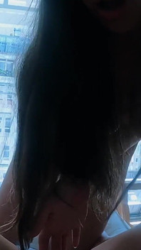 Sexo matutino en el salón con mi novia