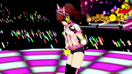 Hentai Smash: Levantar los dedos en vivo en el escenario. Persona 4 hentai