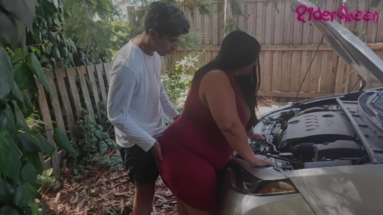 Riderqueen: Shortmovie parte 06 creampie segreto di figliastro - cazzo in macchina