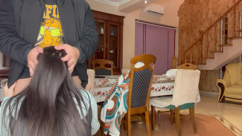 AmayaMori: 부엌에서 의붓여친을 따먹고 보지 창녀를 핥아