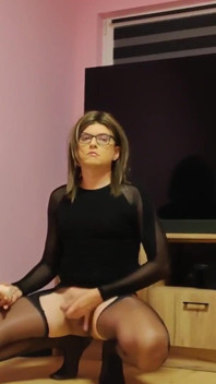 Cum in Stockings, Warm Sperm on Sexy Nylon