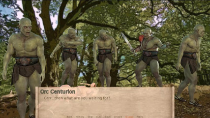 Visual Novels: Alenjas adventures part 7 - orcs fuck forest elf teen