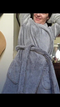 Fuzzy Robe Tease