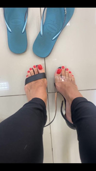 New Red Pedicure