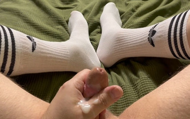 Passion for Socks: Ngentot buru-buru pakai kaus kaki adidas yang adidas enak