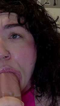 Mommy's Dildo Fuck & Sucking the Cum Right off It