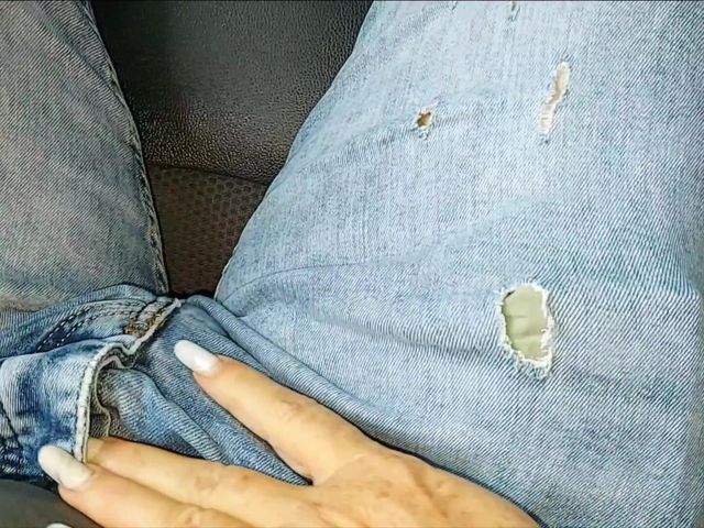Horny Blonde Sexy MILF Wants to Be Fucked in the Car in the Morning in Public on the Way to Work (Step mommy)