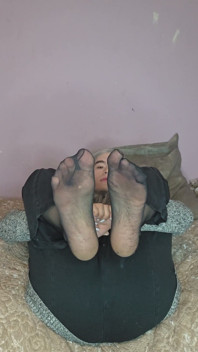 Showing off My Nylons